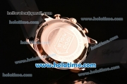 Chopard Mille Miglia Chrono Miyota Quartz Rose Gold Case with Black Rubber Bracelet Black Dial and Stick Markers