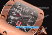 Richard Mille RM 007 Miyota 9015 Automatic Rose Gold Case with Skeleton Dial and White Arabic Numeral Markers (K)