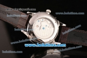 Jaeger-LECoultre Master Asia Automatic Steel Case with Rose Gold Sitck Markers and White Dial