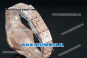 Audemars Piguet Royal Oak Swiss Quartz Rose Gold Case with Blue Dial and Rose Gold Bracelet (EF)