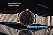 IWC Portofino Swiss ETA 2892 Automatic Steel Case with Stick Markers and Black Dial