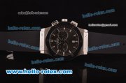 Hublot Classic Fusion Chrono Miyota Quartz Stainless Steel Case with PVD Bezel and Grey Dial