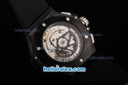 Hublot Big Bang Aero Bang Swiss Valjoux 7750 Automatic Movement PVD Case with Titanium Bezel and Black Dial