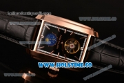 Patek Philippe Gondolo Asia Manual Winding Rose Gold Case with Black Dial and Stick Markers