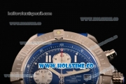 Breitling Avenger Seawolf Miyota Quartz Steel Case with Blue Dial and White Arabic Numeral Markers