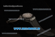 Hublot Big Bang Sang Bleu 9015 Automatic PVD Case with Black Dial Arabic Numeral Markers and Genuine Leather Strap