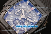 Hublot MP-06 Senna Chrono Miyota OS20 Quartz PVD Case with White Stick Markers and Skeleton Dial