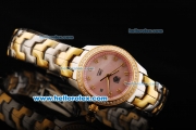 Tag Heuer Link 200 Meters Swiss Quartz Movement Pink Dial with Diamond Bezel and Two Tone Strap