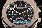 Audemars Piguet Royal Oak Offshore Miyota OS20 Quartz Steel Case with Black Dial and White Arabic Numeral Markers (EF)