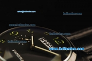 Panerai Luminor Marina PAM 386 Automatic Movement PVD Case with Black Dial and Green Arabic Numeral Markers