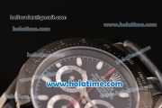 Rolex Daytona Project X Designs Asia 3836 Automatic Full PVD with White Stick Markers and Black Dial