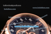 Tag Heuer Mikrograph Chrono Miyota OS10 Quartz Full Rose Gold with Black/Grey Dial and Arabic Numeral Markers