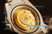 Rolex GMT Master II Swiss ETA 2836 Automatic Full Steel with Blue and White Diamond Bezel-Diamond Dial