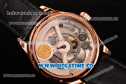 IWC Portuguese Tourbillon Hand-Wound F.A. Jones Swiss Tourbillon Manual Winding Rose Gold Case with Black Dial and Arabic Numeral Markers - 1:1 Original