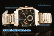 Tag Heuer Monaco Chronograph Quartz Full Steel with Black Dial - 7750 Coating Tag Heuer Monaco Chronograph Quartz Full Steel with Black Dial - 7750 Coating