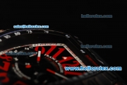 Franck Muller Conquistador F1 Singapore GP Chronograph Quartz Movement Rose Gold Case with Black Dial and Black Bezel