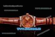Rolex Day-Date Asia 2813/Swiss ETA 2836/Clone Rolex 3135 Automatic Rose Gold Case with Stick Markers and Rose Gold Dial (BP)