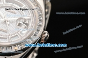 Rolex Day-Date Masterpieces Swiss ETA 2836 Automatic Steel Case with Diamonds Bezel and White MOP Dial (BP)