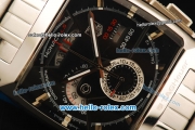 Tag Heuer Monaco LS Chronograph Quartz Movement Full Steel with Black Dial
