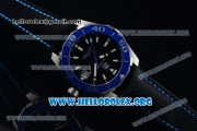 Tag Heuer Aquaracer Calibre 5 Swiss ETA 2824 Automatic Steel Case with Black Dial Black Leather/Nylon Strap