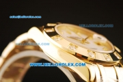 Rolex Datejust Automatic Movement Full Gold with White MOP Dial and Diamond Markers-ETA Coating Case