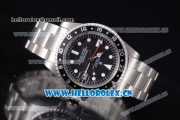 Rolex GMT-Master Vintage Asia 2813 Automatic Stainless Steel Case/Bracelet with White Markers and Black Dial