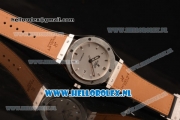 Hublot Classic Fusion 9015 Auto Steel Case with Grey Dial and Orange Leather Strap