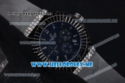 Hublot Big Bang Caviar Chronograph Miyota OS20 Quartz Ceramic Case with Black Dial and Black Rubber Strap Stick Markers