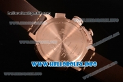U-Boat U-51 Chimera Watch Chrono Miyota OS10 Quartz Rose Gold Case with Brown Dial and Arabic Numeral Markers