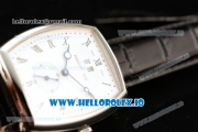 Breguet Heritage Asia Automatic Steel Case White Dial With Roman Numeral Markers Black Leather Strap