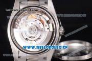 Rolex Day Date II Clone Rolex 3255 Automatic Stainless Steel Case/Bracelet with White Dial and Stick Markers (BP)