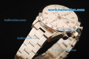 Tag Heuer Carrera Chronograph Swiss Valjoux 7750 Automatic Movement Full Steel with White Dial and Stick Markers