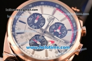 Tag Heuer Carrera West McLaren Mercedes 2014 Chrono Miyota OS20 Quartz Rose Gold Case with White Dial and Stick Markers