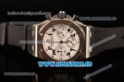 Audemars Piguet Royal Oak Offshore Miyota OS20 Quartz Steel Case with White Dial and Black Arabic Numeral Markers (EF)