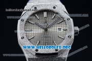 Audemars Piguet Royal Oak 41MM Asia Automatic Steel Case with Gray Dial Stick Markers and Steel Bracelet (EF)