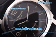 Panerai Luminor 1950 3 Days GMT Pam 320 Swiss Valjoux 7750 Automatic Movement Steel Case with Black Dial - 1:1 Original