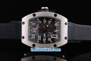 Richard Mille RM005 Automatic Movement Skeletonal Dial with Printed Arabic Numerals Markers and Leather Strap