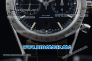 Omega Speedmaster'57 Chrono Clone Omega 9300 Automatic Steel Case with Black Dial and Stainless Steel Bracelet (EF)