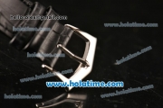 Patek Philippe Calatrava Miyota OS2035 Quartz Steel Case with Arabic Numeral Markers and White Dial