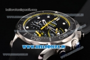 Omega Seamaster Diver 300M Chrono Miyota OS20 Quartz Steel Case with Yellow Inner Bezel and Black Dial