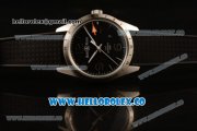 Bell&Ross Vintage BR 123 GMT Miyota 9015 Automatic Steel Case with Black Dial and Black Rubber Strap Bell&Ross Vintage BR 123 GMT Miyota 9015 Automatic Steel Case with Black Dial and Black Rubber Strap
