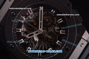Hublot King Power F1 Swiss Valjoux 7750 Automatic PVD Case with Black Dial and Black Rubber Strap