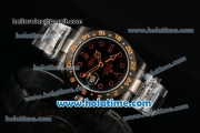 Rolex Submariner Bamford GMT Asia 2813 Automatic PVD Case/Bracelet with Black Dial and Dot Markers