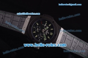 Hublot Big Bang Swiss Valjoux 7750 Automatic Movement PVD Case with Black Dial - Green Markers