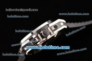 Hublot Big Bang Chrono Clone HUB4100 Automatic Steel Case with Black Rubber Strap and Black Dial - 1:1 Original