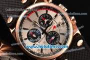 Tag Heuer Carrera West McLaren Mercedes 2014 Chrono Miyota OS20 Quartz Rose Gold Case with White Dial and Stick Markers