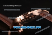Patek Philippe Grand Complications Perpetual Calendar Miyota Quartz Rose Gold Case with Brown Dial and Rose Gold Stick Markers