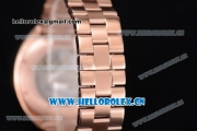 Cartier Cle de Cartier Asia ST16 Automatic Rose Gold Case/Bracelet Roman Markers and White Dial