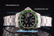 Rolex Submariner Super Clone Rolex Super 3135 Full Steel with Green Bezel and Black Dial