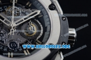 Hublot King Power Unico Black Magic Foudroyante Chrono Swiss Valjoux 7750 Automatic PVD Case with Black Dial Steel Bezel and Black Rubber Strap